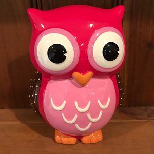 - Coin Bank Pink Owl Savings Bank for Kids Teens